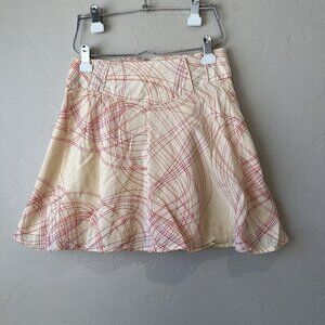 Mini Skirt Tulle Abstract Art To Wear butter Yellow A Line Y2K 90s indie sleeze